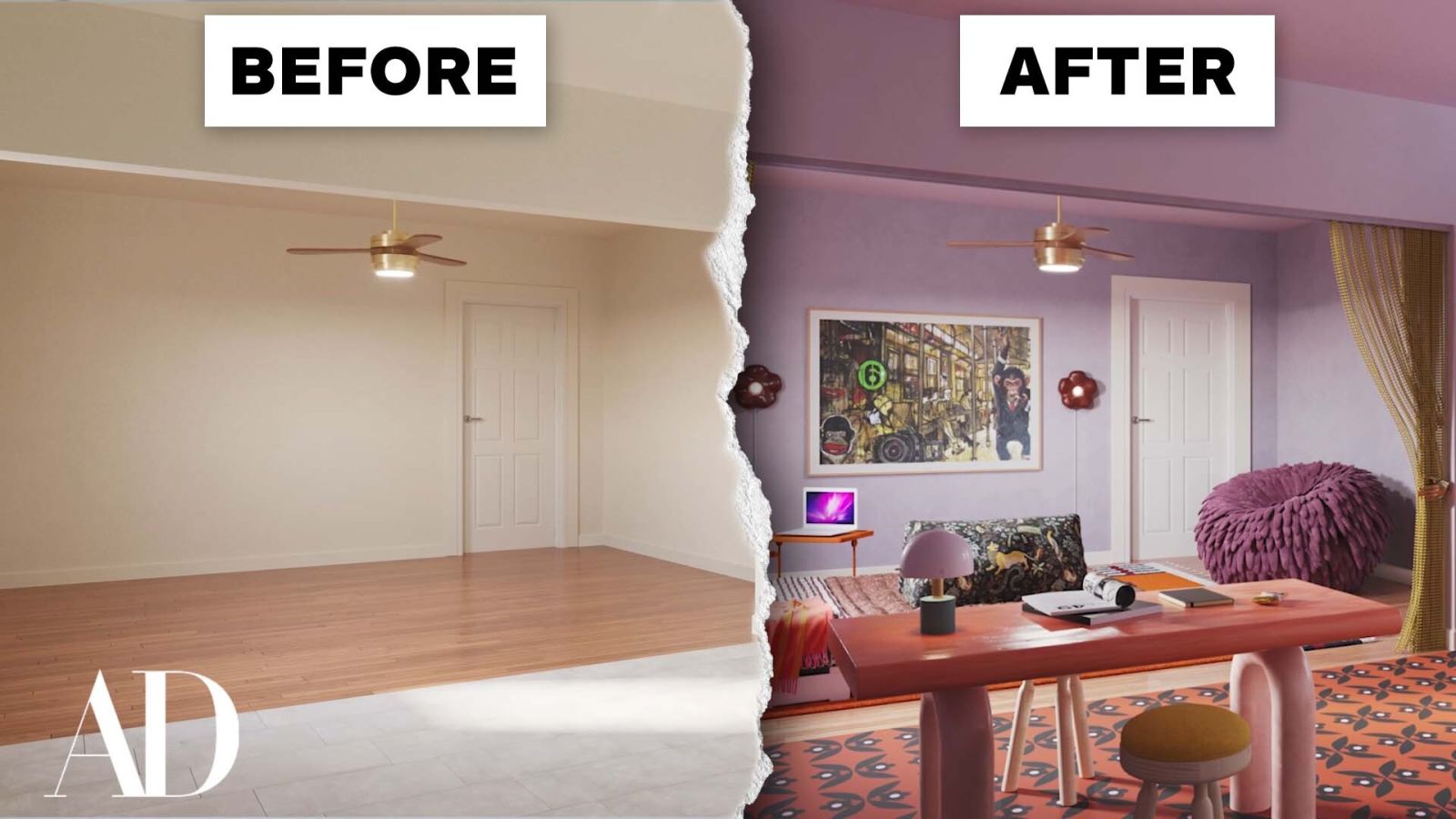 3 Interior Designers Transform The Same College Apartment
